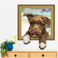 cute dog wall stickers vinyl animal wall