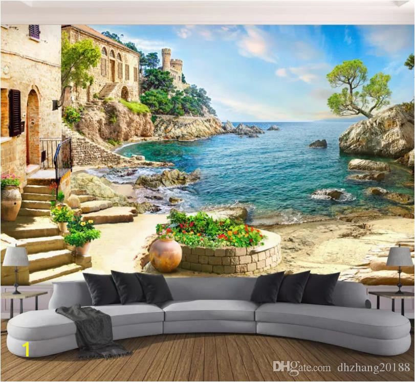 Surface View Wall Mural Garden Sea View 3d Background Wall Mural 3d Wallpaper 3d Wall Papers for Tv Backdrop S and Wallpapers S Desktop Wallpaper From Dhzhang