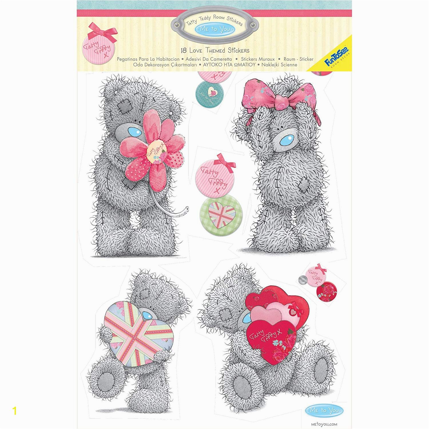 Tatty Teddy Wall Mural Funtosee Tatty Teddy Tea Party Wandaufkleber