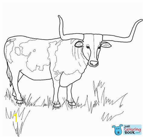 Texas Longhorns Coloring Pages Wild asian Water Buffalo Coloring Page Free Printable with