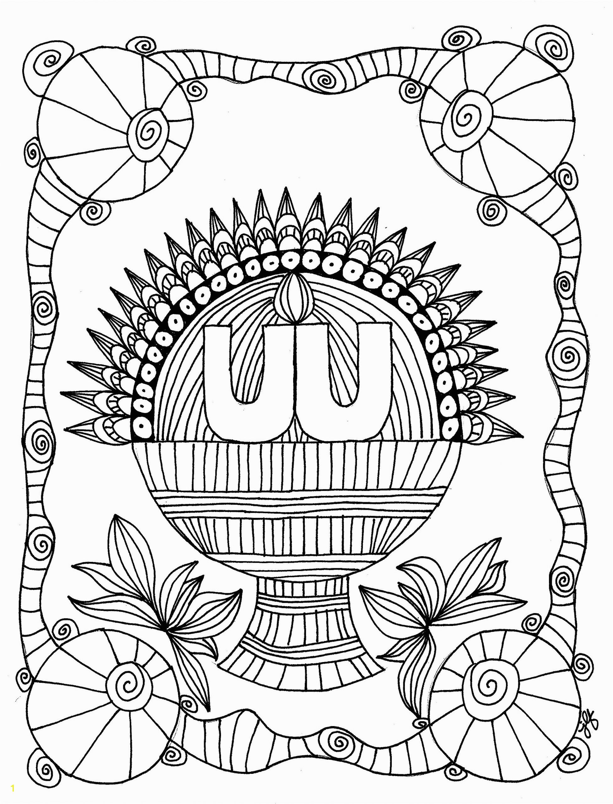 harvest basket chalice coloring page