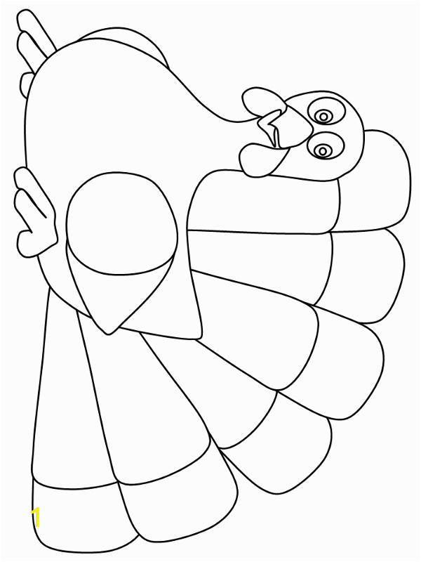 Printable Turkey Coloring Page Template