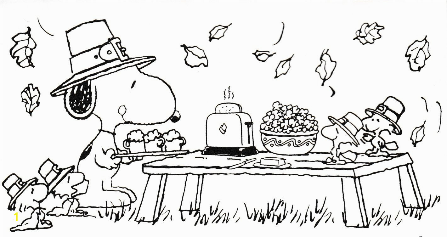 Thanksgiving Snoopy Coloring Pages Snoopy Thanksgiving Coloring Sheet