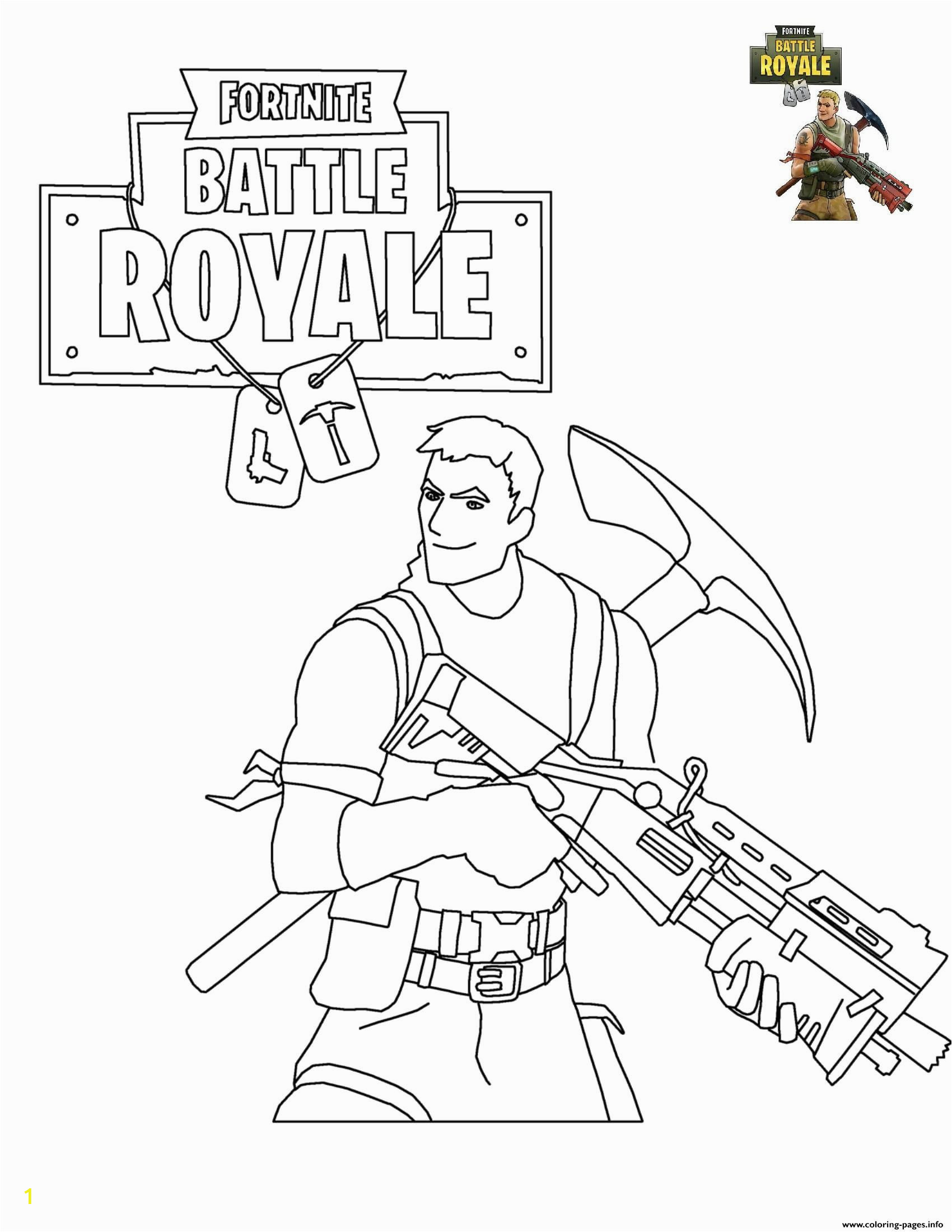 Thanos Fortnite Coloring Page