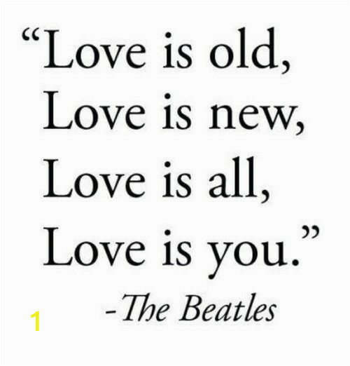 love neu love is old love is new love is all love is you 0d the beatles of love