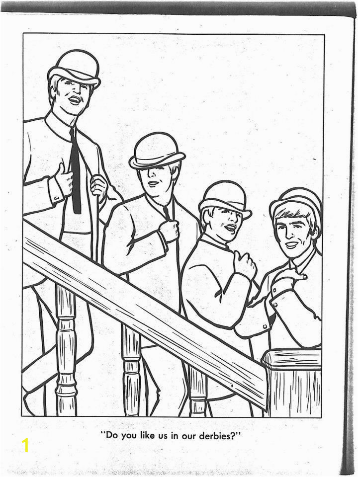 The Beatles Coloring Pages the Beatles Coloring Page 03 Beatles Coloring Book