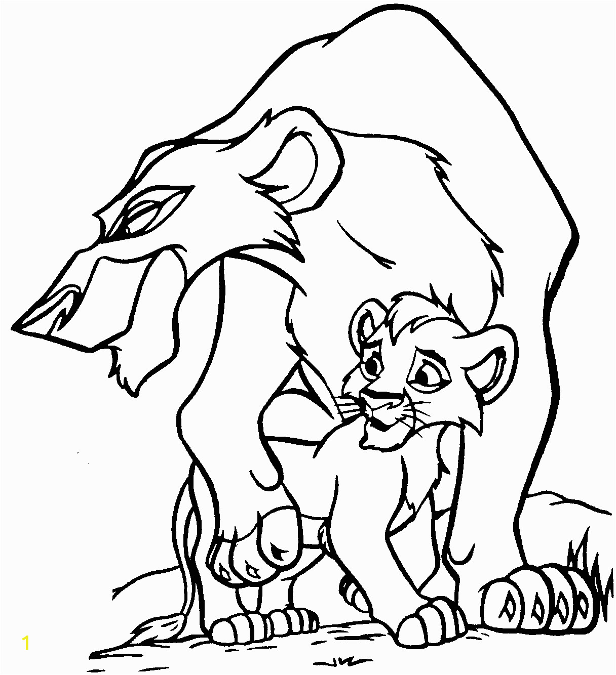 The Lion King Coloring Pages Free 2111 Lion King Free Clipart 15