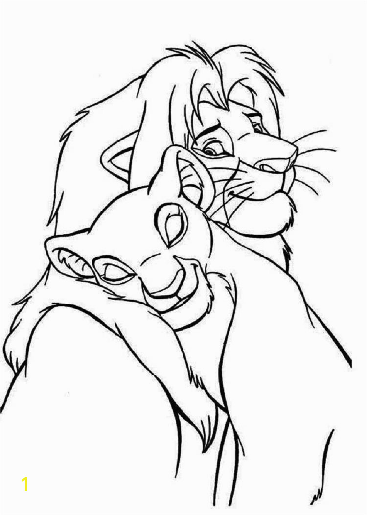 The Lion King Coloring Pages Free Simba and Nala Coloring Pages