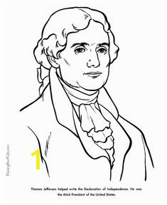Thomas Jefferson Coloring Page 41 Best President S Day Images