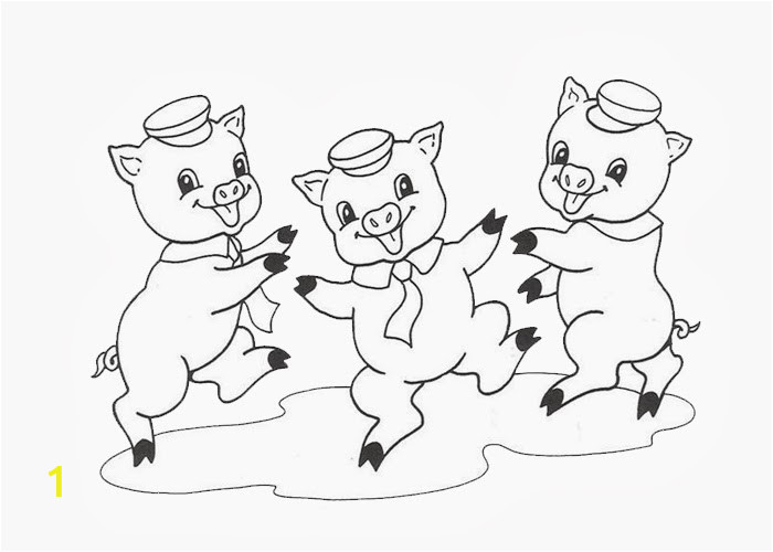 Three little pigs coloring pages