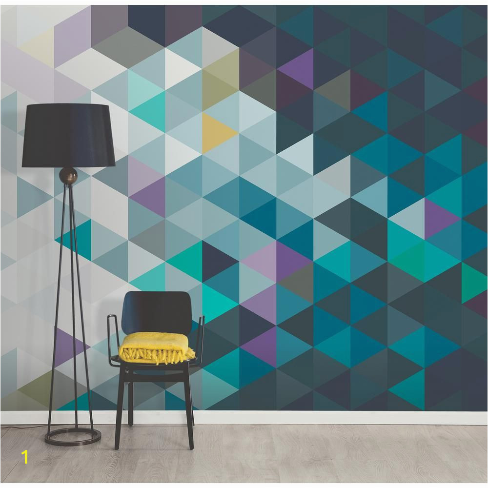 Tips for Painting Wall Murals Brewster Abstract Triangles Wall Mural Wr In 2019