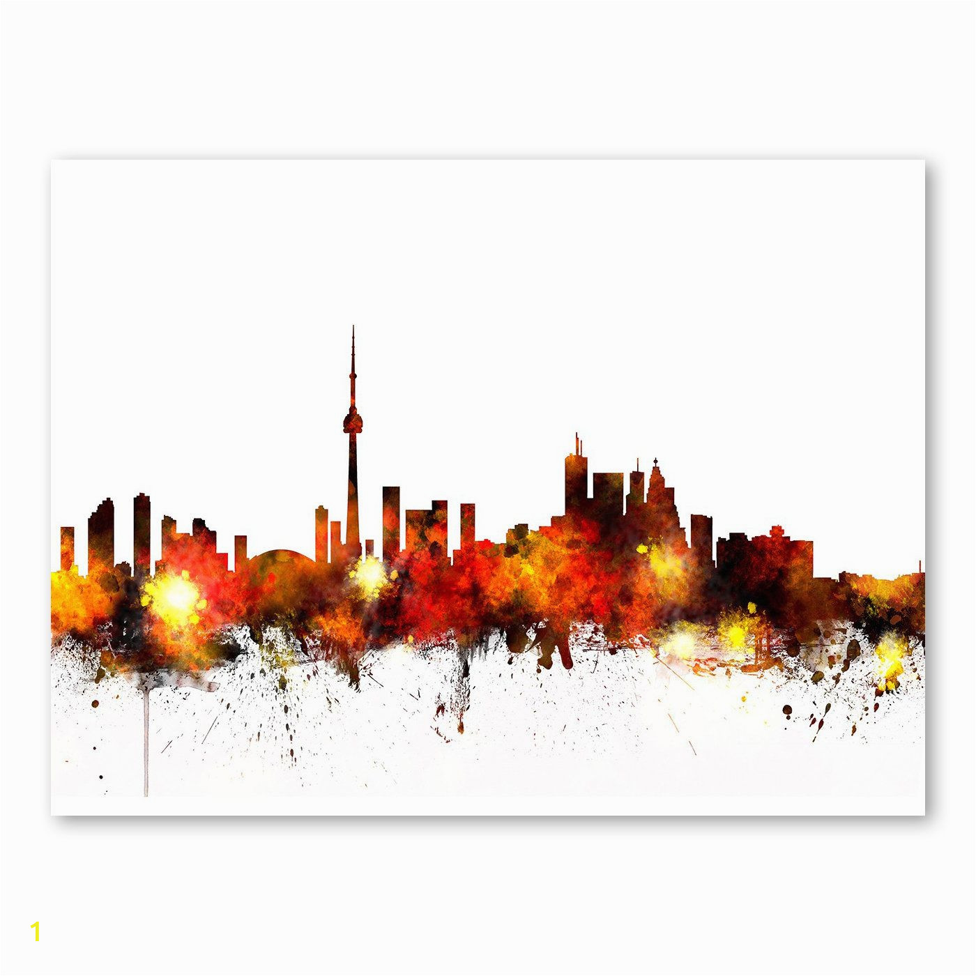 Toronto Skyline Wall Mural toronto Canada Skyline Wall Mural Products