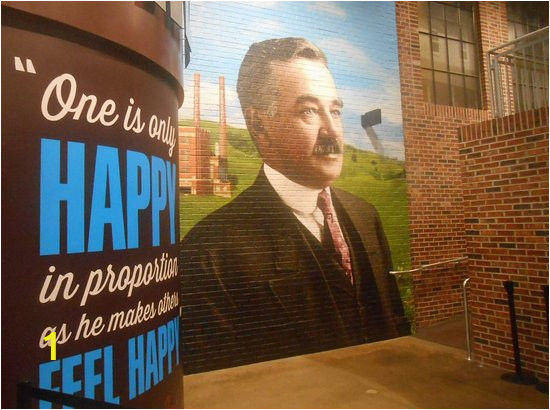 a wall mural of mr hershey