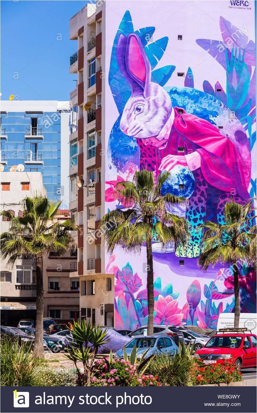 morocco casablanca mural boulevard mohammed zerktouni WE8GWY