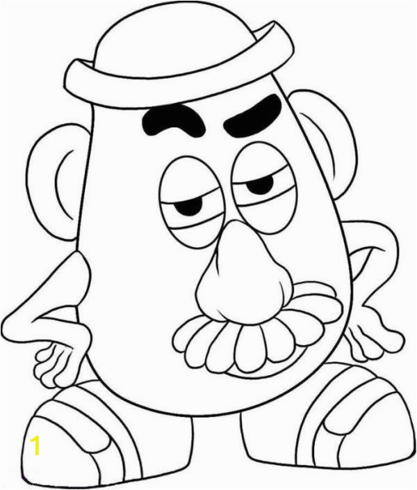 Toy Story 4 Coloring Pages Printable Mr Potato Head toy Story Coloring Page