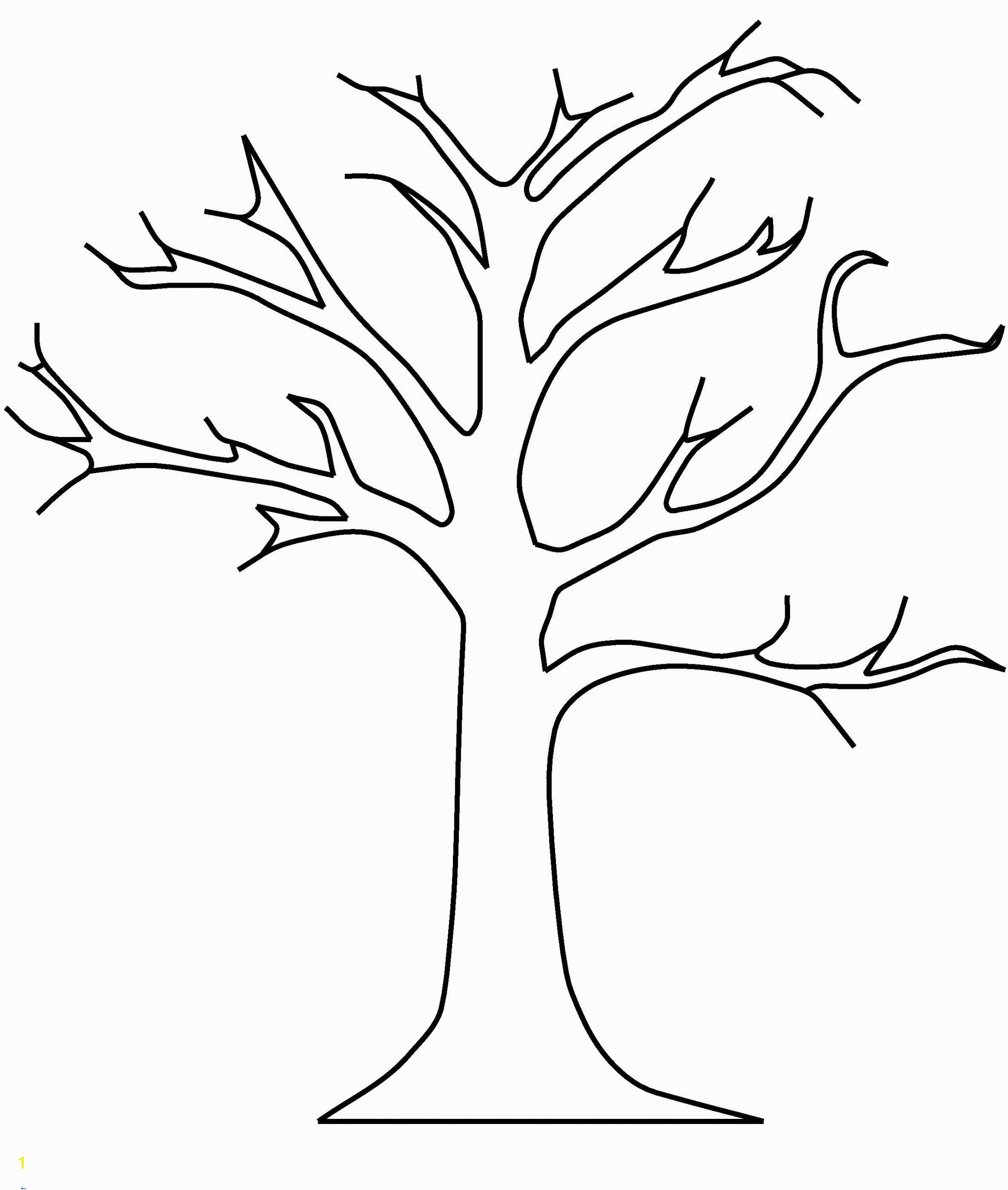 Tree Branch Coloring Page Fall Tree Template Yatay Horizonconsulting