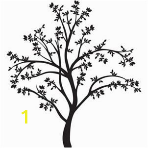 Tree Silhouette Wall Murals Tree Silhouette Wall Decal