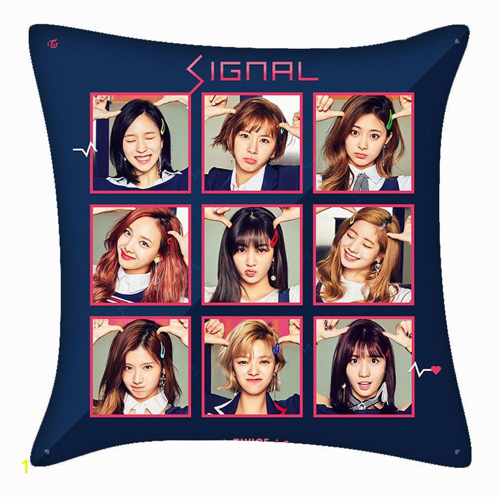 Twice Kpop Coloring Pages Amazon Alldecor Kpop Twice Signal Throw Pillow Home