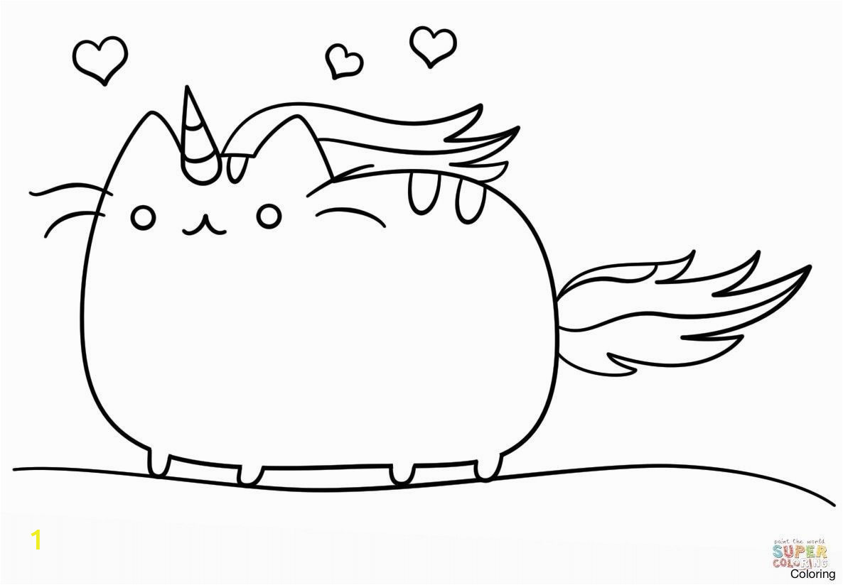 Unicorn Cat Coloring Pages | divyajanani.org