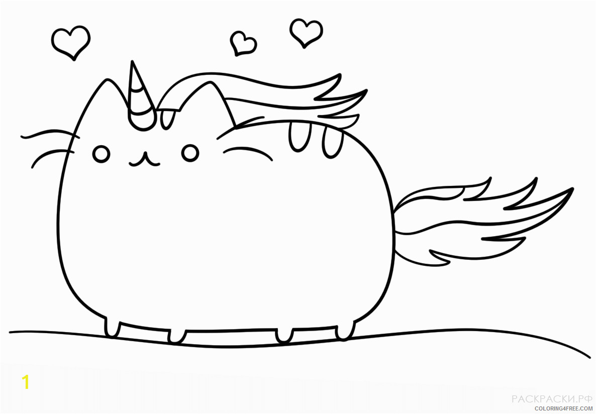 kawaii coloring pages unicorn Coloring4free