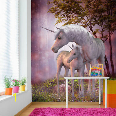 Unicorn Wall Mural Ebay Wall Mural Photo Wallpaper Fleece Pink Floral Diamond