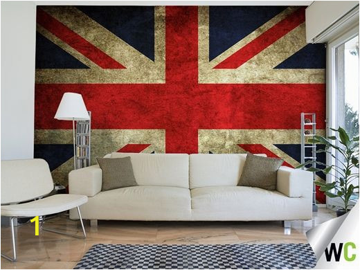 Union Jack Wall Mural A Vintage Wall Mural Of the Union Jack