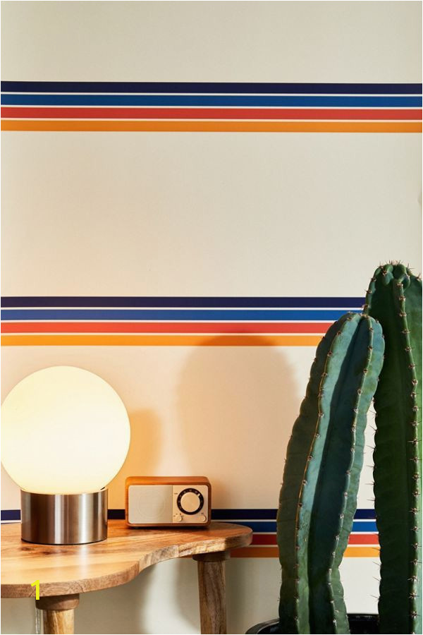 Urban Outfitters Wall Mural Slide View 1 Retro Stripe Removable Wallpaper
