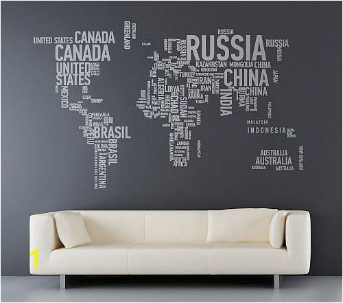 Us Map Wall Mural World Map Country Names Wall Decal Sticker Want This