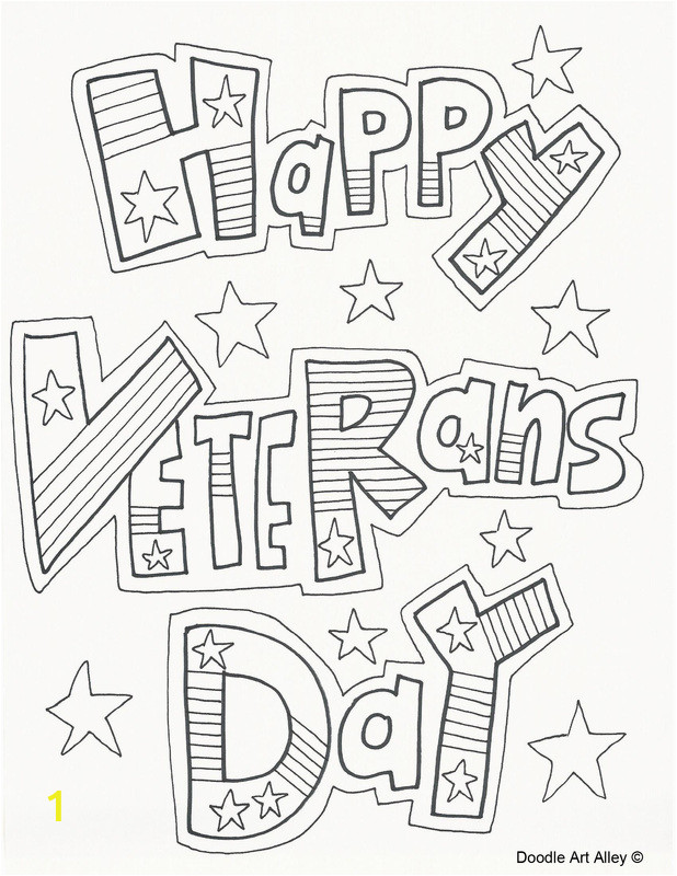 Happy Veterans Day Coloring Pages