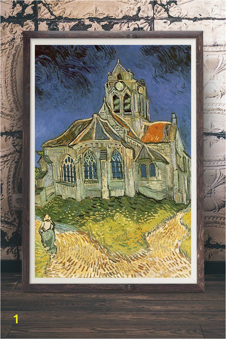 Vincent Van Gogh Wall Murals Vincent Van Gogh the Church at Auvers Oil Painting