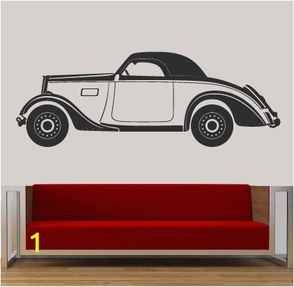 Vintage Car Wall Murals Vintage Classic Car Wall Sticker Decal