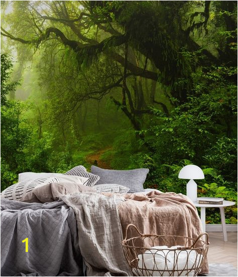 Vintage Jungle Wall Mural Jungle Wall Mural Wallpaper forest