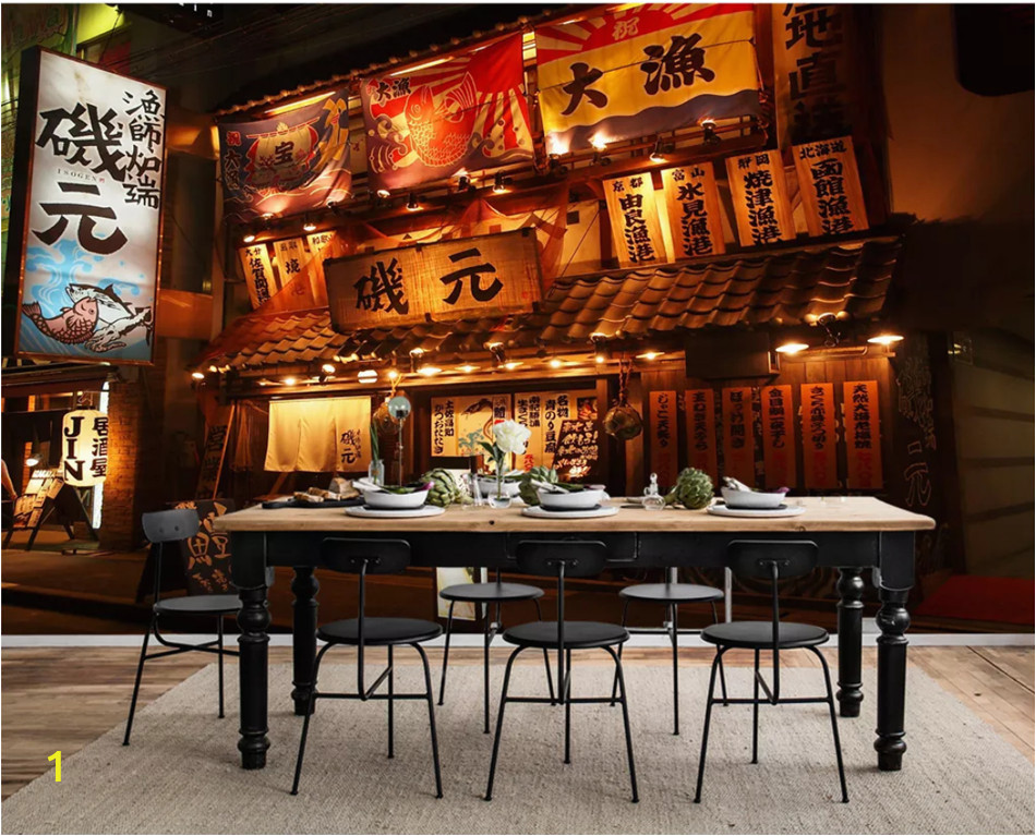 Vintage Wood Wall Mural Us $11 47 Off Retro Japanese Izakaya Wallpapers Mural for Japanese Rotisserie Sushi Restaurant Industrial Decor Wallpaper 3d Wall Paper In