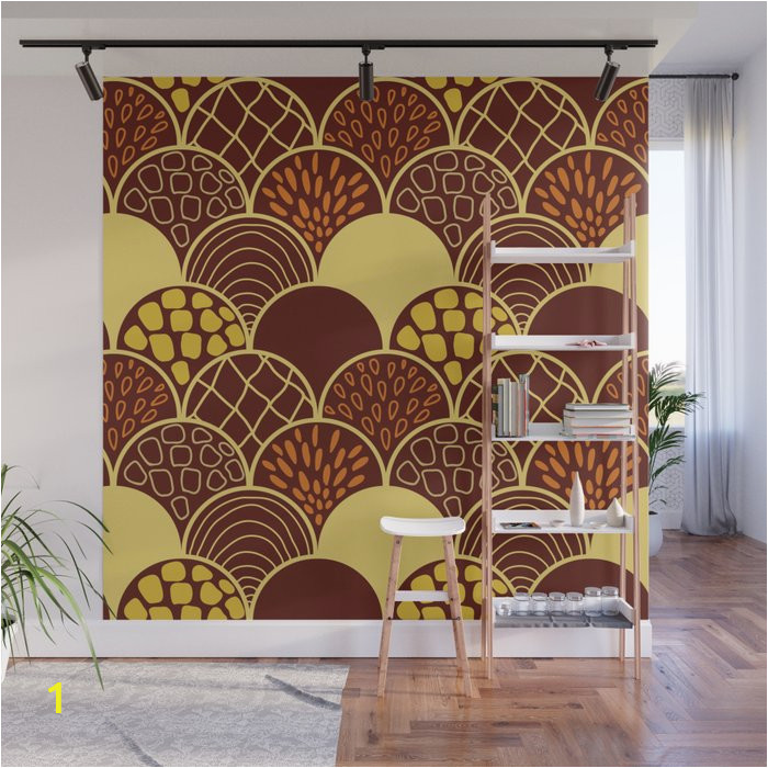 african terracotta scale wall murals