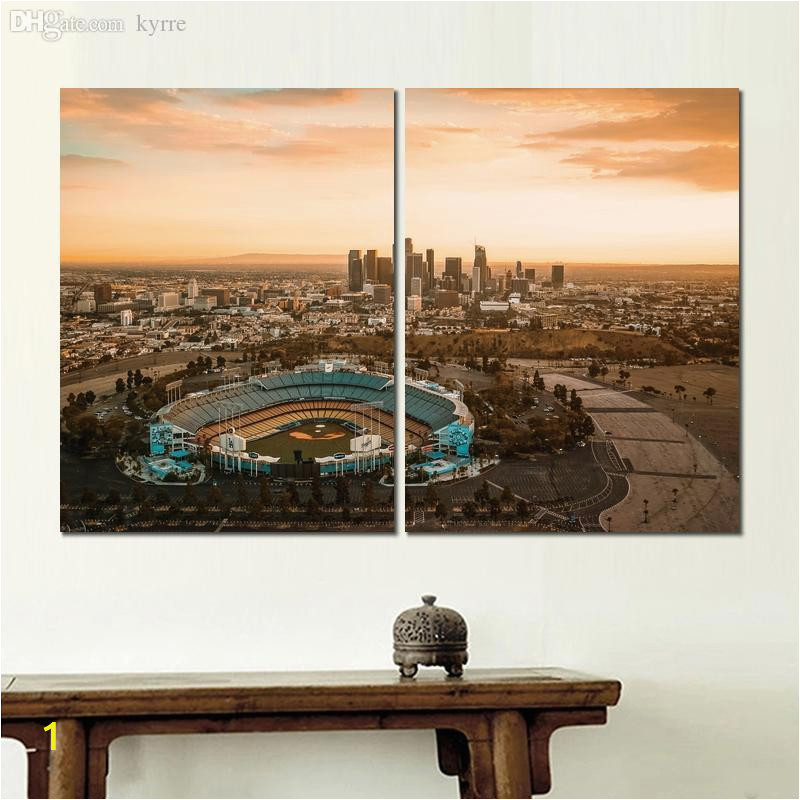 Wall Mural Artist Los Angeles 2019 Canvas Print Modern Art Painting Downtown Los Angeles Picture for Living Room Wall Decor From Kyrre $15 08