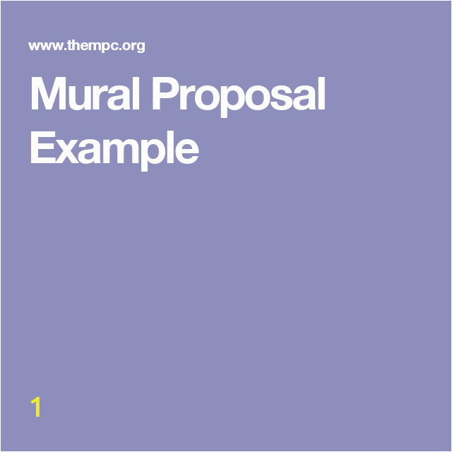 Wall Mural Contract Template Mural Proposal Example