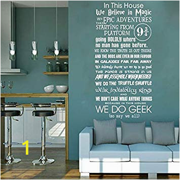 Wall Mural Decals Vinyl In This House We Do Vinyl Wall Sticker Mural Amazon