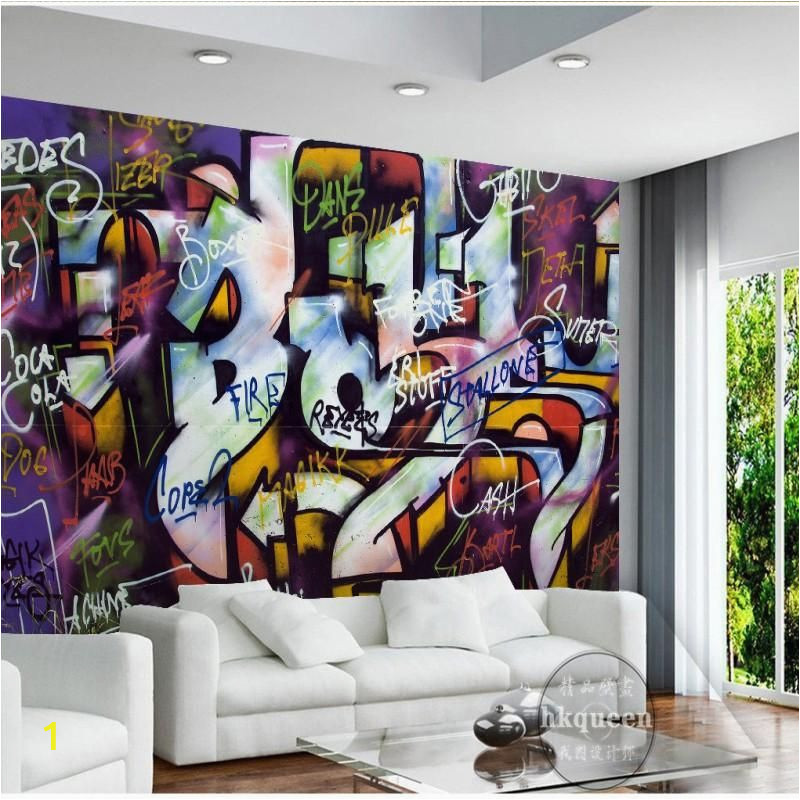 Wall Mural for Bar Custom Mural Wallpaper Street Art Graffiti Design Bar Cafe