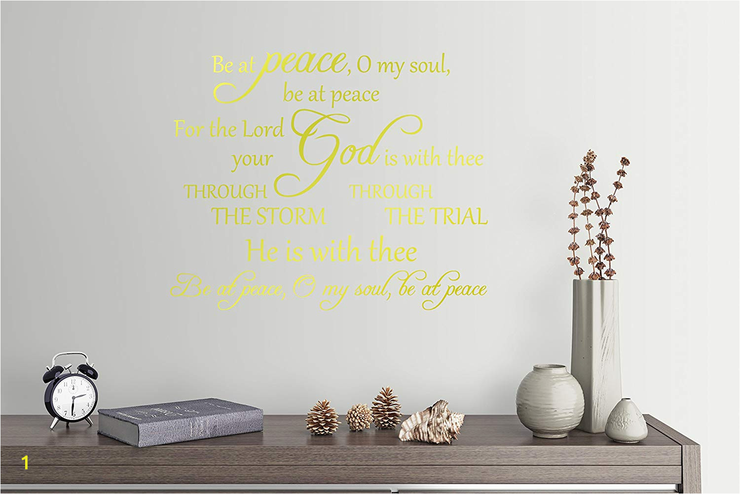 Wall Mural Installation Cost Amazon 28"x24" Be at Peace for the Lord Your God is