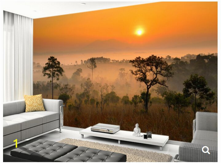 Wall Mural Painting Kits Custom Landscape Wallpaper forest Canopy 3d Nature