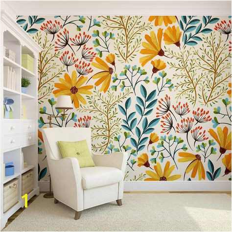 Wall Mural Peel and Stick Wallpaper Removable Wallpaper Colorful Floral