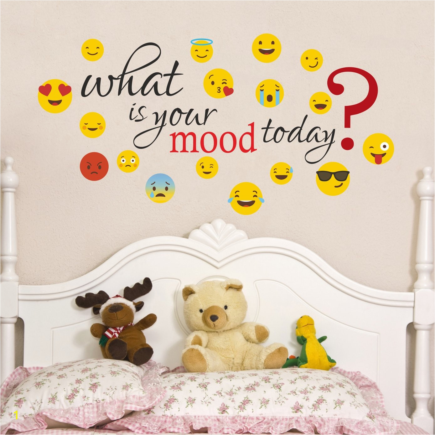 Wall Mural Stickers Singapore Buy Creatick Studio What is Your Mood today Smiley Wall