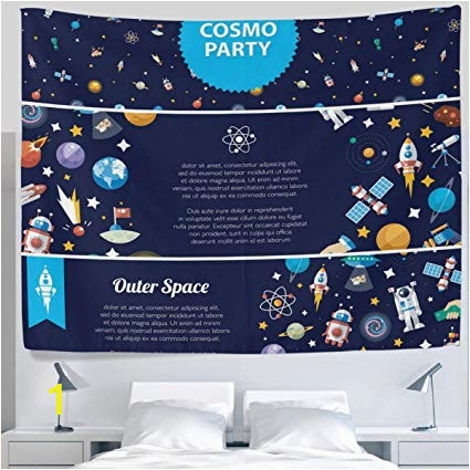 Wall Murals for Dorm Rooms Amazon Ygyirri Tapestry Wall Universe Outer Space