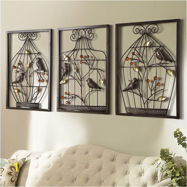 Wall Murals for Home Office 2019 Bird Flower Iron Cage Wall Mural Creative Home Furnishing Stereo Background Wall Hanging Decorations Home Fice Decoration From Livegold $52 87
