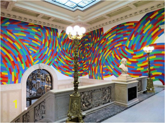 Wall Murals for Stairwell Morgan Building Stairwell with sol Lewitt Wall Drawing 1131