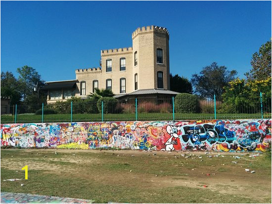 wall at the top and castle