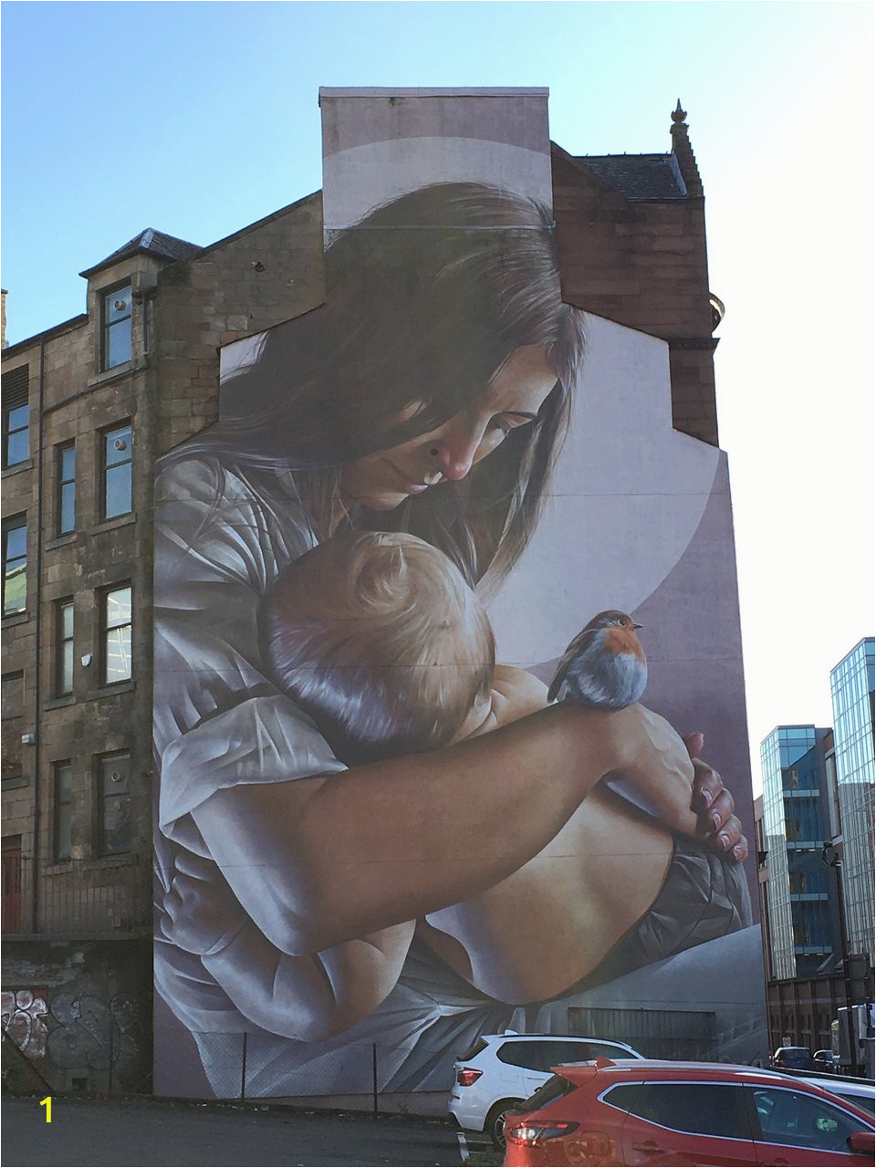 st enoch and child mural