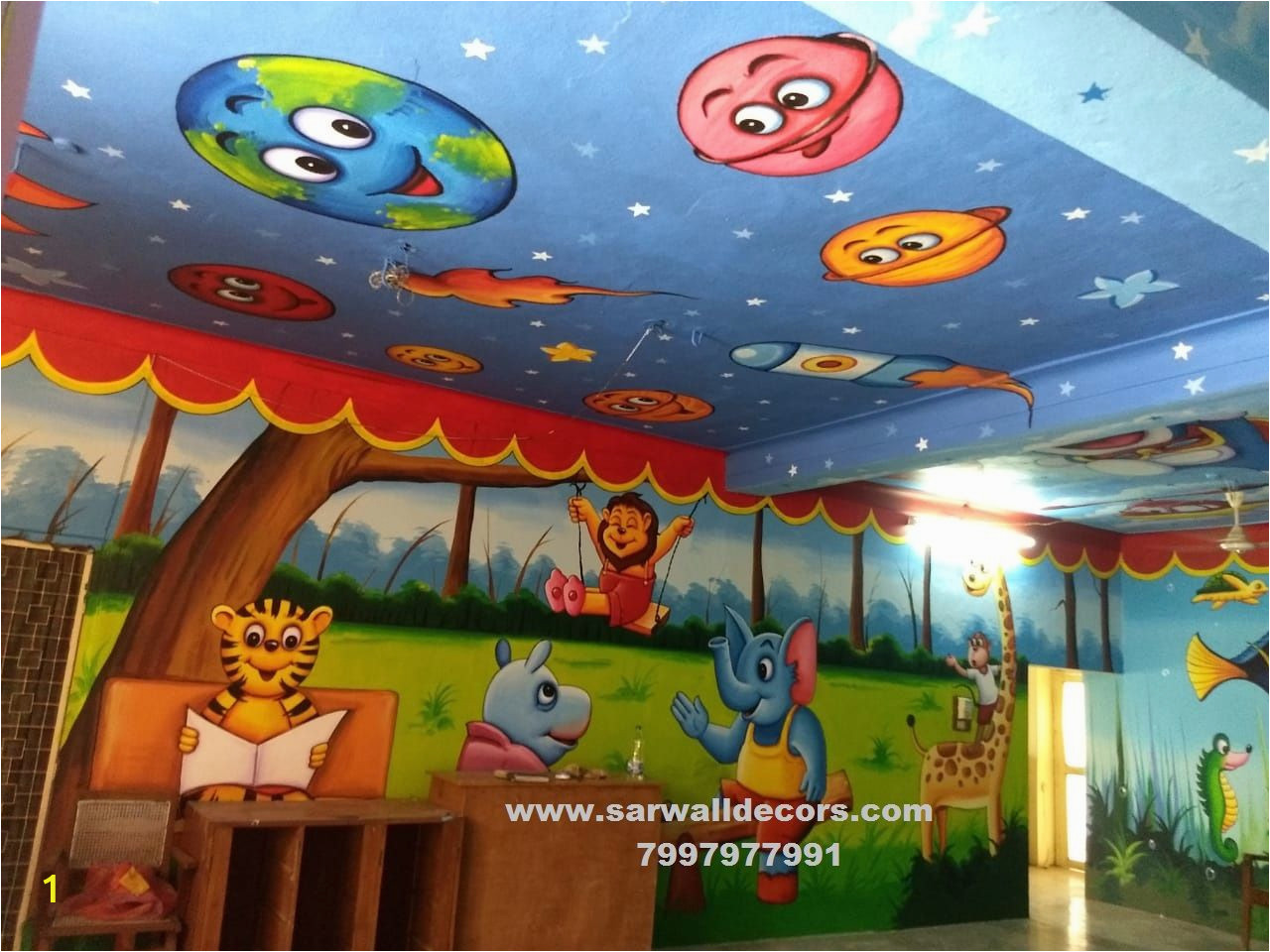 Wall Murals In Hyderabad Primary School Wall Paintings Hyderabad Nursery School Wall