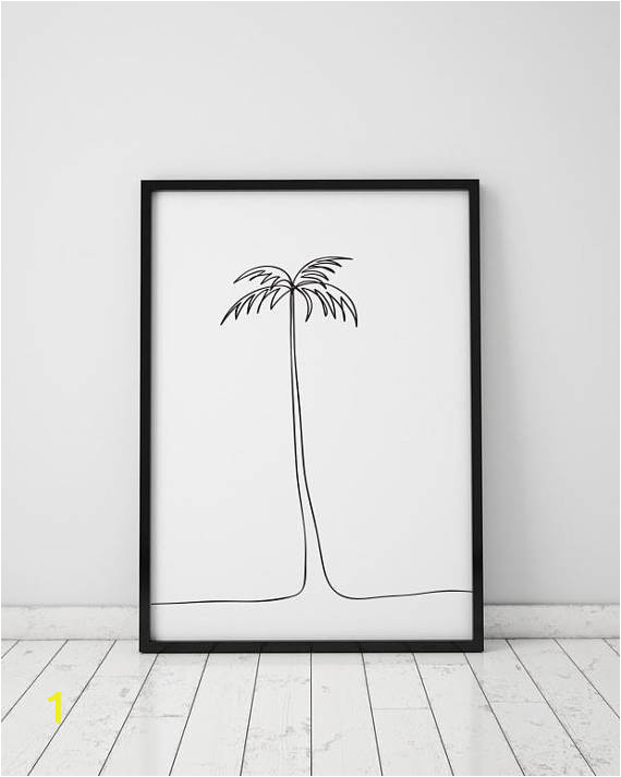 Wall Murals Palm Trees Palm Tree Print Single Line Drawing Abstract Palm Tropical