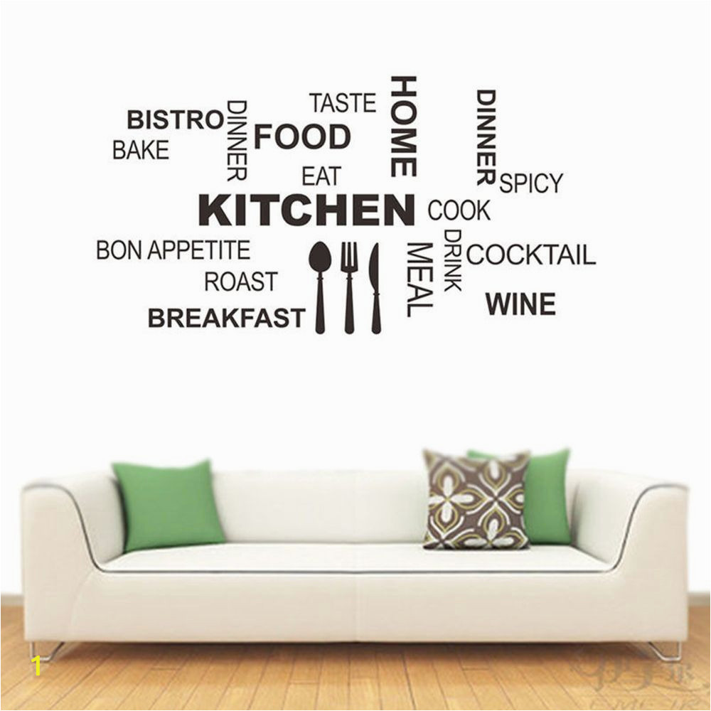 kitchen rules quote wall stickers vinyl art mural decal removable relating to kitchen words wall art of kitchen words wall art